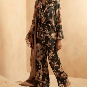 Satiny Smooth Banana Republic Pajama Set